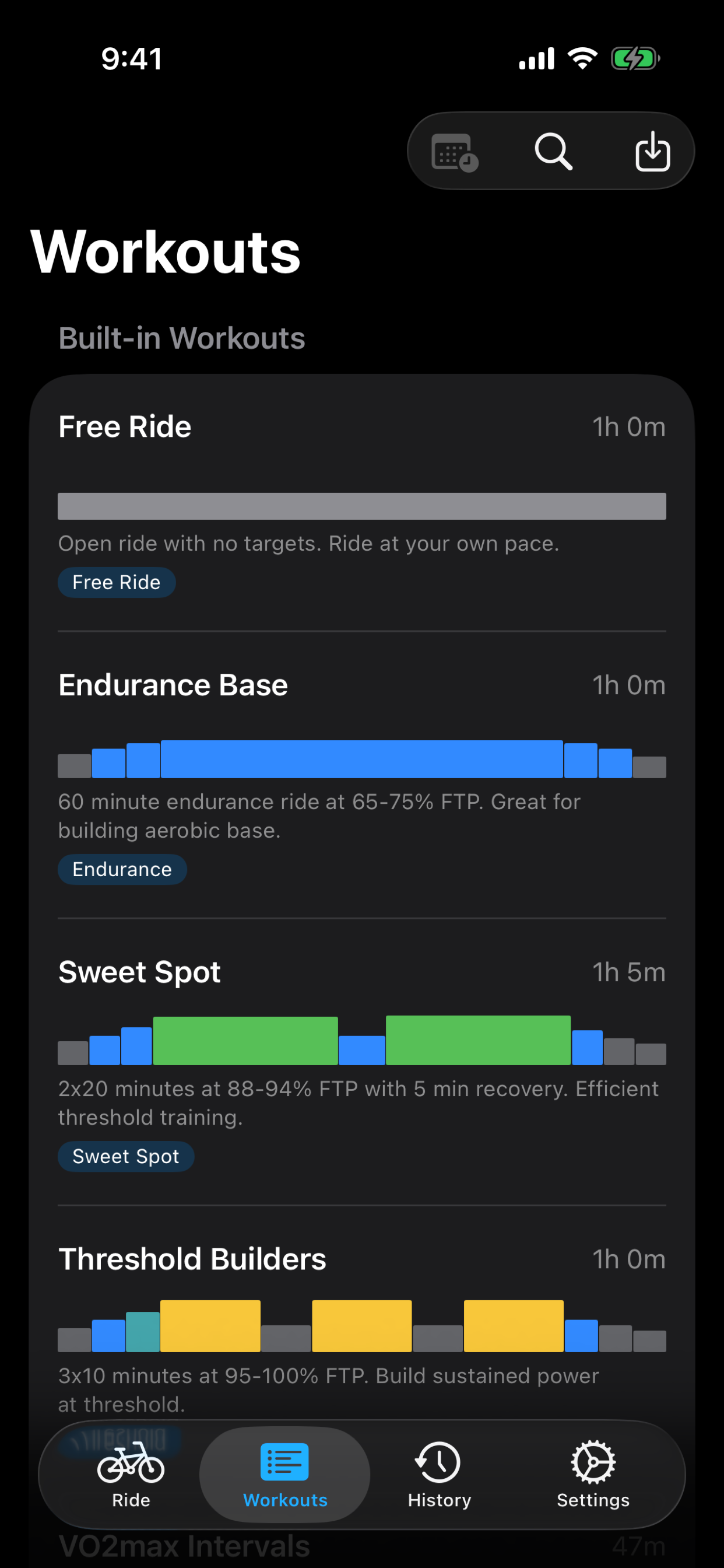CycleThing Structured Workouts Library